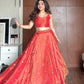 Santoshi -RT Lehenga Set in Rich Simmer Silk