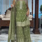 Designer Faux Georgette Outfit with Elegant Sequin Embroidery and Border Work