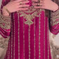 Fancy Wine Georgette Kurti Pant Set With Dupatta