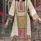 Exclusive Digital Printed Chinon Silk Kurta Ensemble with Real Mirror Hand Work