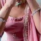 Designer Party Wear Heavy Faux Georgette Top-Plazzo Suit with Dupatta