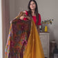 Stylish Party Wear Sharara Set in Chinon Silk with Stone Hand Embellishments
