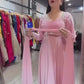 Elegant Party Wear Gown Ensemble with 9mm Sequence Embroidery & Moti Lace
