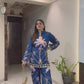 Pure Slab Cotton Digital Printed Palazzo and Top Set – Ready to Wear