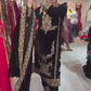 Komal Pandey Inspired Velvet Embroidered Co-ord Set in Luxurious Viscous Fabric