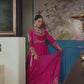 Dark Pink Elegance – Designer Embroidered Lehenga Ensemble