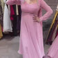 Elegant Party Wear Gown Ensemble with 9mm Sequence Embroidery & Moti Lace