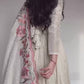 Elegant Fully Stitched Gown Ensemble with Heavy Embroidery and Butter Silk Pant