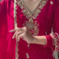 Designer Faux Georgette Outfit with Fancy Embroidery and Moti Embellishment